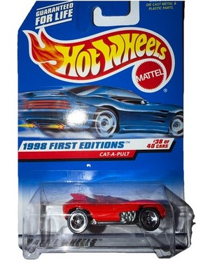 Hot Wheels 1998 First Editions Cat-A-Pult Red #64 Collector 681