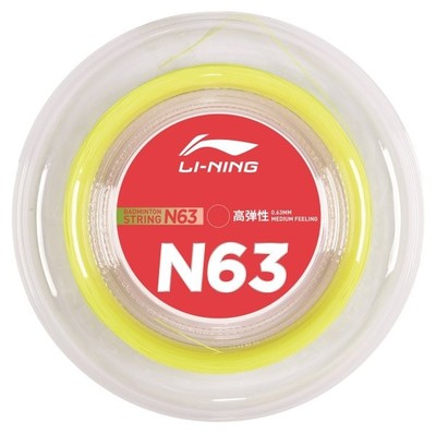 Li-Ning N63 Badmintonschläger Saitenrolle - gelb - 200m