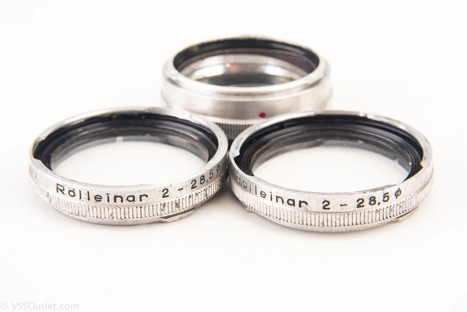 Rollei Rolleiflex Bay 2 28.5mm Rolleinar 2 Rolleiparkeil 2 Close Up Lenses READ - Image 2 of 4