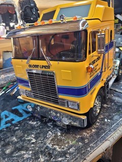 TAMIYA RC Globe Liner Truck Kit 1:14 Just built Complete RTR...99P....L@@K
