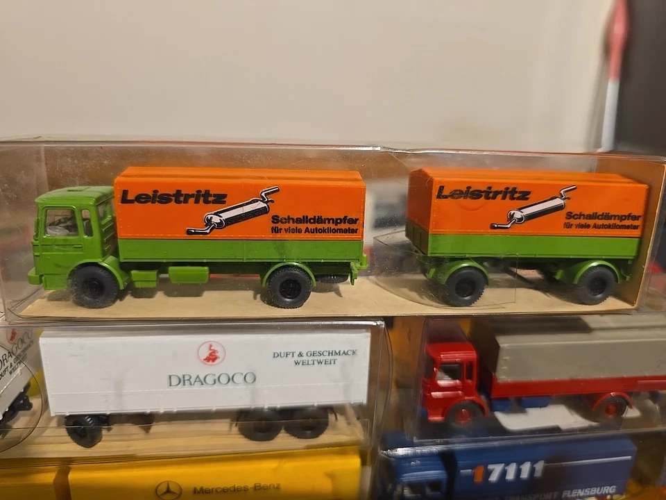 7X Wiking H0 1:87 MERCEDES,MAN - Immagine 2 di 4