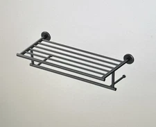 Gatco 1818 Latitude II 20" Metal Towel Shelf - Black