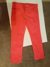 JCP Men's Corduroy Pants Orange, Size 36x32 Spicy Orange Color