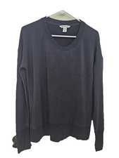 Women's Athleta Super Soft Pullover Sweatshirt XS Size Thumb Slits Crew Neck