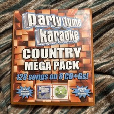 Party Tyme Karaoke Country Mega Pack - 8x CD - 128 Songs