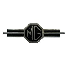 Original Mg Mga Mgb Fray Ltd Chrome Ribbed Badge Emblem Blanking Plate 130254 Original Mg Mga Mgb Fray Ltd Chrome Ribbed Badge Emblem Blanking Plate 130254
