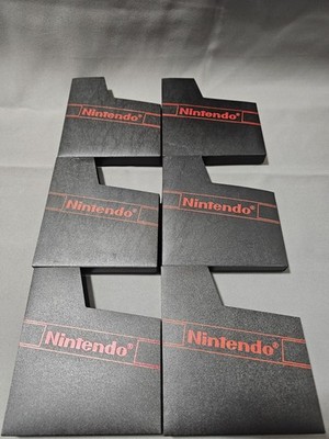 Nintendo NES Dust Covers, Red Logo Game Cartridge Sleeve Protector, OEM Lot Of 6