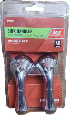 Ace 4510855 Chrome Bathroom, Tub and Shower Faucet Handles