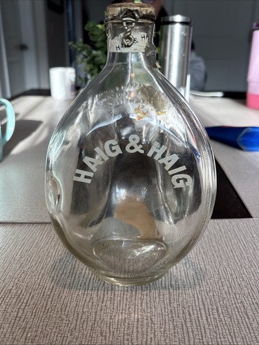 VINTAGE Haig & Haig PINCH Scotch Whisky Bottle Original Antique  Scotland