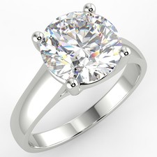 2 Ct Round Cut VS1/F Solitaire Diamond Engagement Ring 14K White Gold