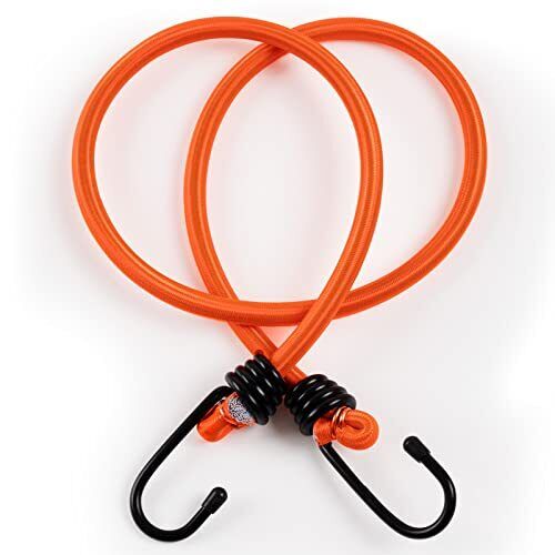 18" Bungee Cords with Hooks Heavy Duty Outdoor - 1 Pack Neon Orange Bungee S... 18" Bungee Cords with Hooks Heavy Duty Outdoor - 1 Pack Neon Orange Bungee S...