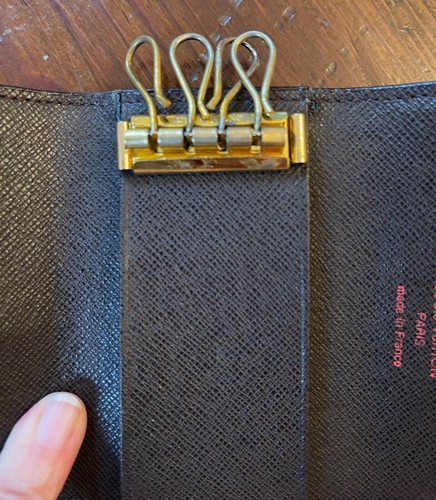 Louis Vuitton Damier Ebene 4 Brown Key Holder Case YY049 - Picture 5 of 7