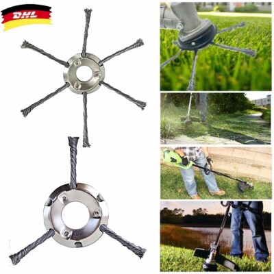 Grasschneider Kopf Rasenmäher Trimmer Radbürste Stahldraht Grass Trimmer Köpfe