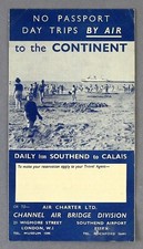 AIR CHARTER CHANNEL AIR BRIDGE AIRLINE TIMETABLE 