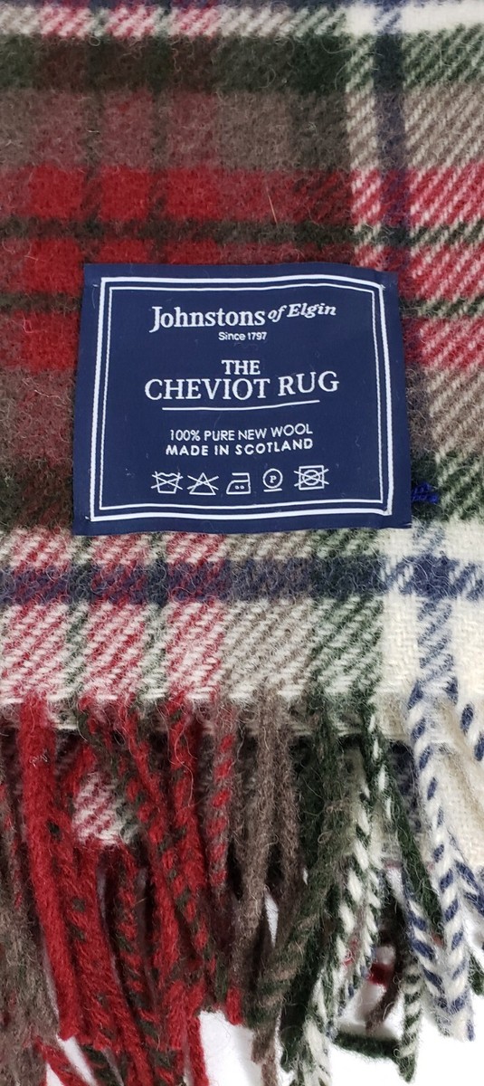 70s JOHNSTONS OF ELGIN PLAID MUFFLER
