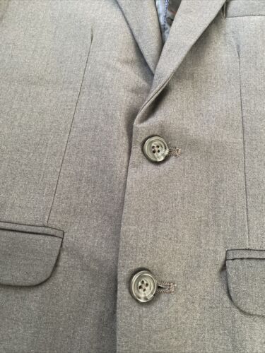 Izod Boys Sz 12 Regular Grey 2 Button Single Breasted Lined Suit Jacket - Picture 3 of 12