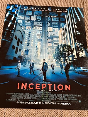 LEONARDO DICAPRIO SIGNED AUTOGRAPH 11x14 PHOTO INCEPTION POSTER PHOTO BAS D