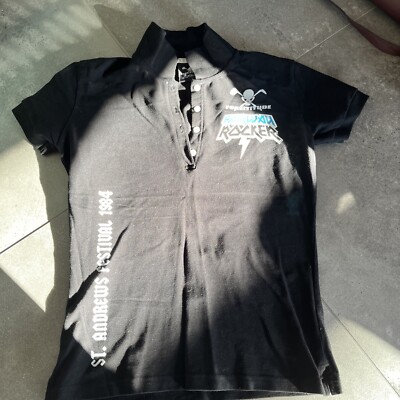 Damengolfshirt - FORE!TITUDE Golf Warrior - schwarz- XL