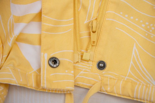 Giacca Parka Donna Chico's 3/US16 Cotone Giallo Pesce Costale Barca Estiva Spiaggia - Foto 7 di 8