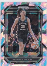 BREANNA STEWART New York Liberty Basketball SILVER ICE PRIZM $$ WNBA FINALS MVP!