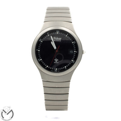 Pulsar Uhr 2001 Stahl Herrenuhr Quarz 359vv23