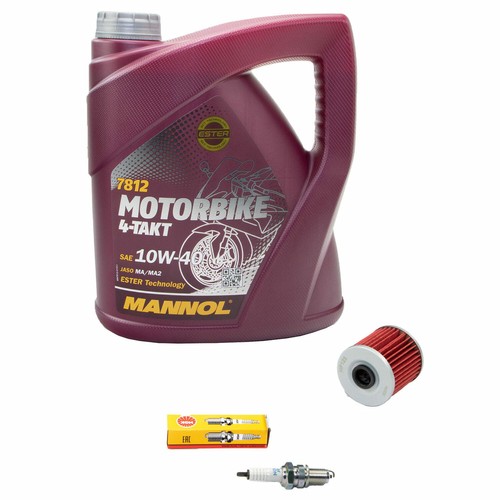 Paquet Inspection 4L Huile pour Kawasaki KLR 650 KL650 1987-04 Filtre à + - Photo 2/5