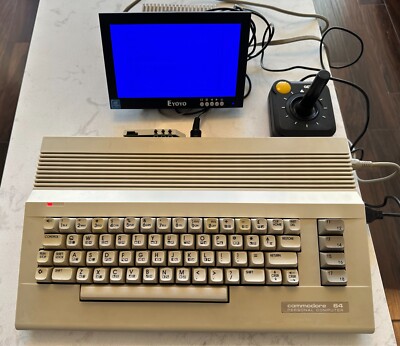 Vintage Commodore  64c Computer System SD2IEC Drive Monitor Joystick WORKING C64