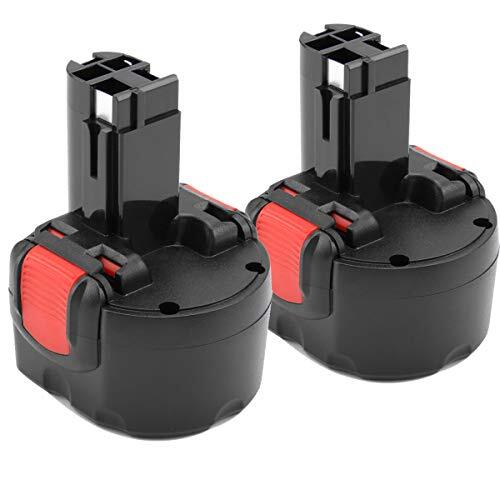[2 pezzi] Shentec 9.6V 3.5Ah Ni-MH Batteria per Bosch PSR 960 BAT048 BAT100 BAT1