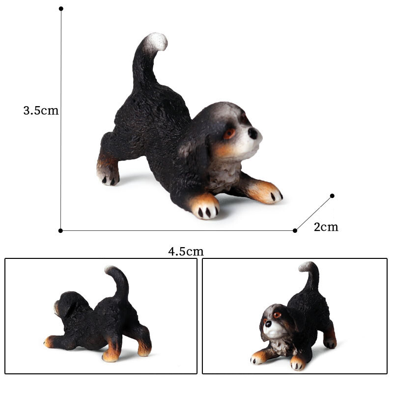 Figurine Simulazione Cani Scala 1/6 E 1/12 – Pastore, Husky, Rottweiler – PVC Per Diorami - Foto 4
