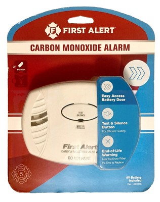 First Alert Carbon Monoxide Alarm Battery Powered Home Detector