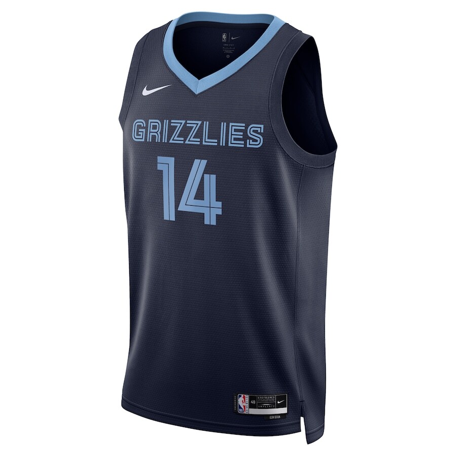 ナイキ Memphis Grizzlies ユニフォーム NIKE NBA Memphis Grizzlies Zach Edey #14 Nike Men's Navy NBA Swingman