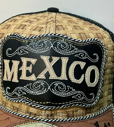 Various Country Trucker Hat Mesh Snap Back Gorra Artesanal Paises Bordado Mexico - Picture 16 of 20