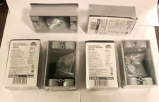  6 New Bell Outdoor 5399-0 Weatherproof Box Extension Ring  Adapter Gray Hubbell
