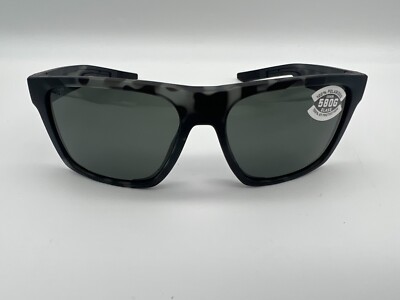 NEW Costa Del Mar LIDO Polarized Sunglasses Tiger Shark / Gray Glass 580G
