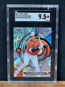 Adley Rutschman 2023 Topps Finest Lava Refractor RC /100 - Orioles