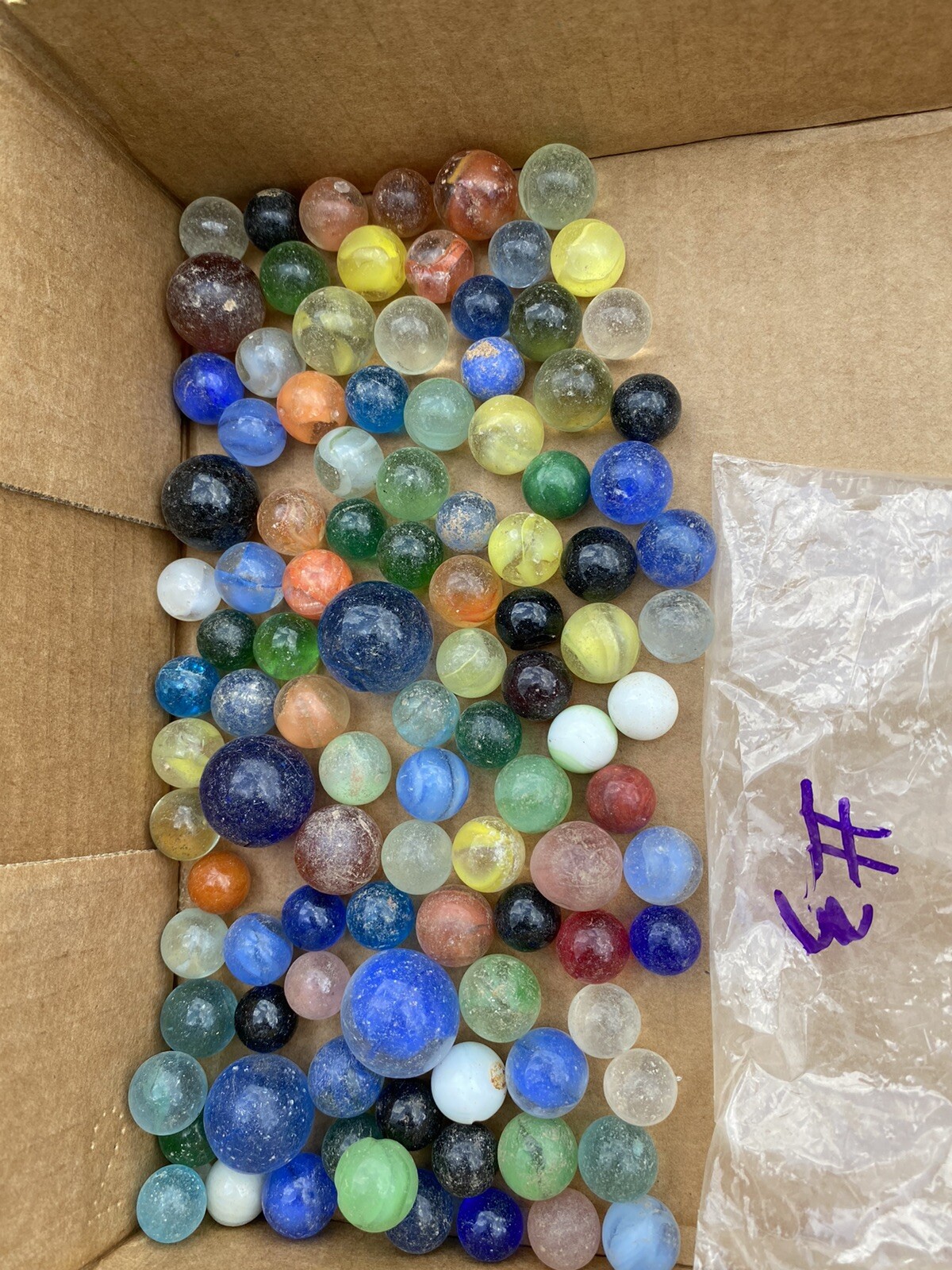 Lot Of 100 Vintage Marble King Glass Marbles Paden City WV Estate 3 eBay