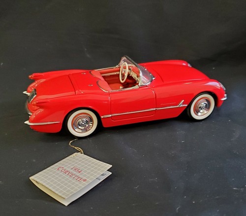 Franklin Mint 54 Chevy Corvette Red w Original Box & Paperwork - Picture 4 of 12