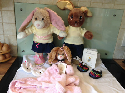 BUILD A BEAR HASENFAMILIE - TOP ZUSTAND