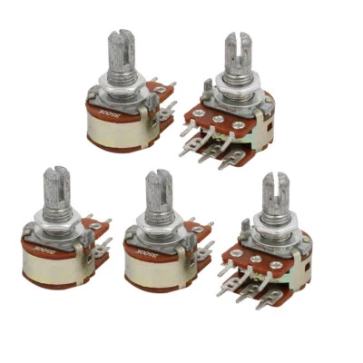 5ST. B500K Modell B 500 Karat Ohm 6 Terminal Dual Linear Drehkegel Potentiometer - Bild 1 von 3