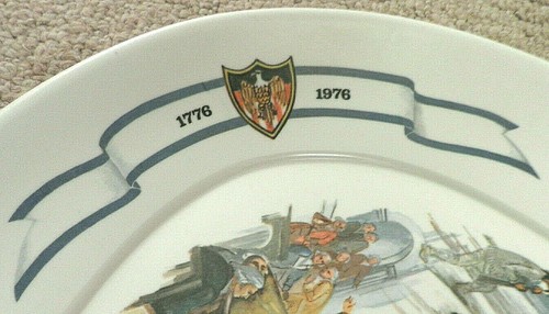 ZWEIHUNDERTJAHRFEIER OVALES SERVIERTABLETT GROSS 21"x15" Brookpark USA 1776-1976 - Bild 6 von 8