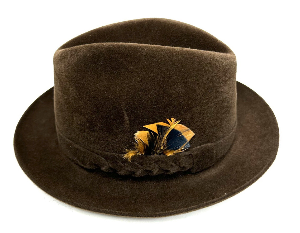 帽子 Smooth Mood Pollu Wholegarment Knit Hat Vintage Moe Penn New York Barcelona Imported Fur Fedora Hat
