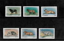 Gambia 1997 - Dogs - Set of 6 Stamps - Scott #1984-9 - MNH