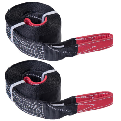 Alfa Wheels Tow Strap – 30ft X 3in Recovery Rope, 14,000 LB Breaking Strength, 6.5 Ton Capacity, Heavy Duty For Jeep 4x4