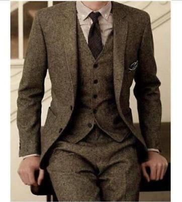 tweed tuxedos notched waistcoat lapel