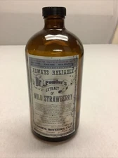 Dr Fowler Extract Of Wild Strawberry Bottle Replica Display Bottle
