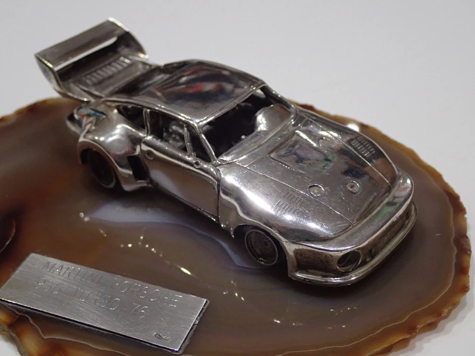 PORSCHE 935 TURBO 1976 MICHELE CONTI IN ARGENTO EDIZIONE LIMITATA SCALA 1:43 (S) - Immagine 2 di 4