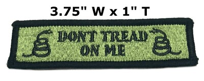 DON'T TREAD ON ME GADSDEN FLAG iron-on PATCH AMERICAN REVOLUTION embroidered NEW