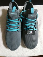 Flash Lights Light-Up Kids Shoes BRAND NEW Gray w/Teal Laces NWT Size 7