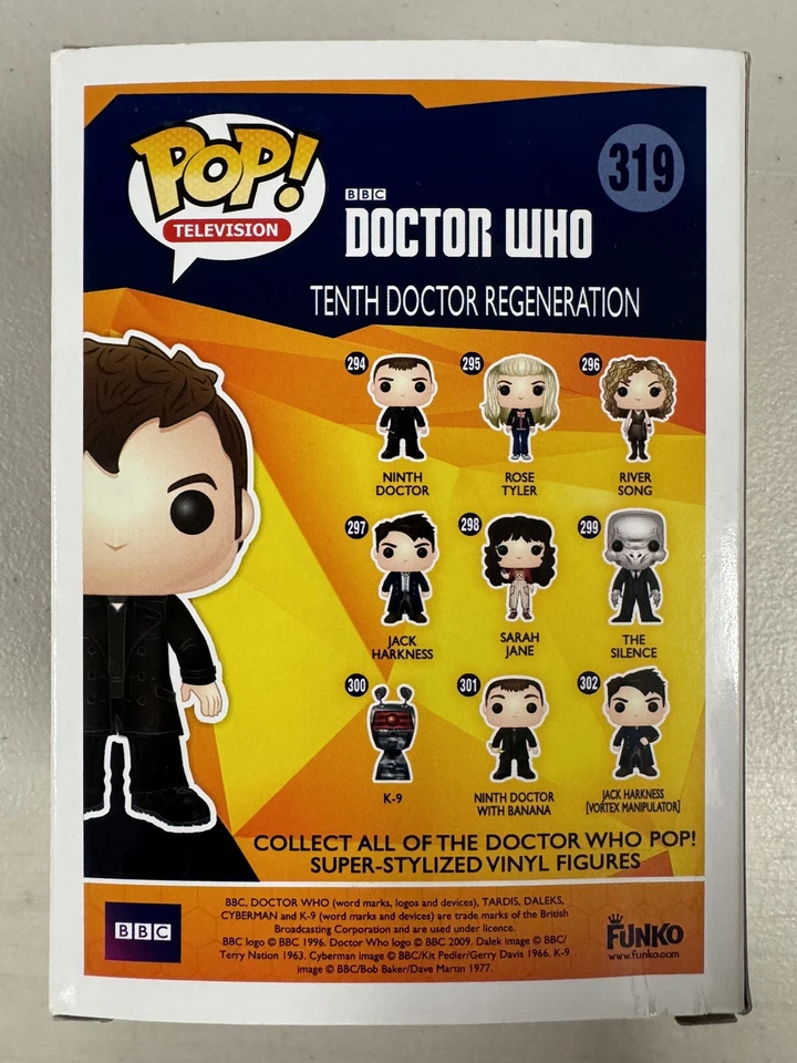 Décimo Doctor Regeneración (Glow) 319 ~ Doctor Who ~ Vinilo Funko Pop + PROTECTOR Foto 3 de 4
