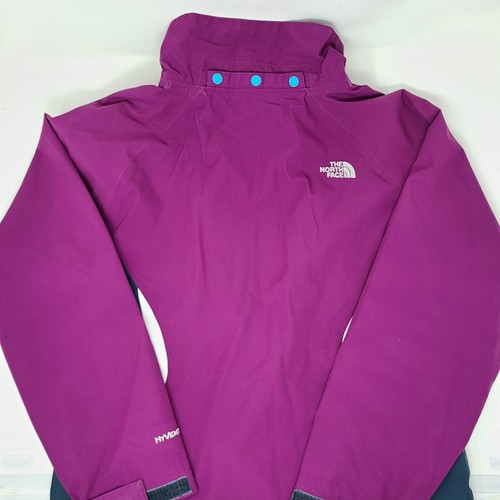 The NORTH FACE Hyvent Girls Full Zip Purple Pink Rain Jacket Shell Coat XL (18) - Picture 2 of 12